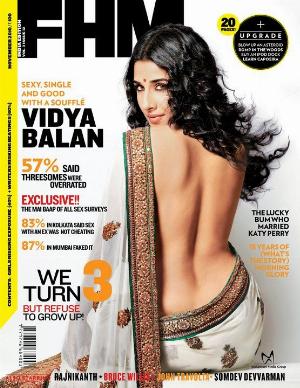 Vidya Balan FHM Nov 2010.jpg FHM Hot Bollywood Magazine Covers